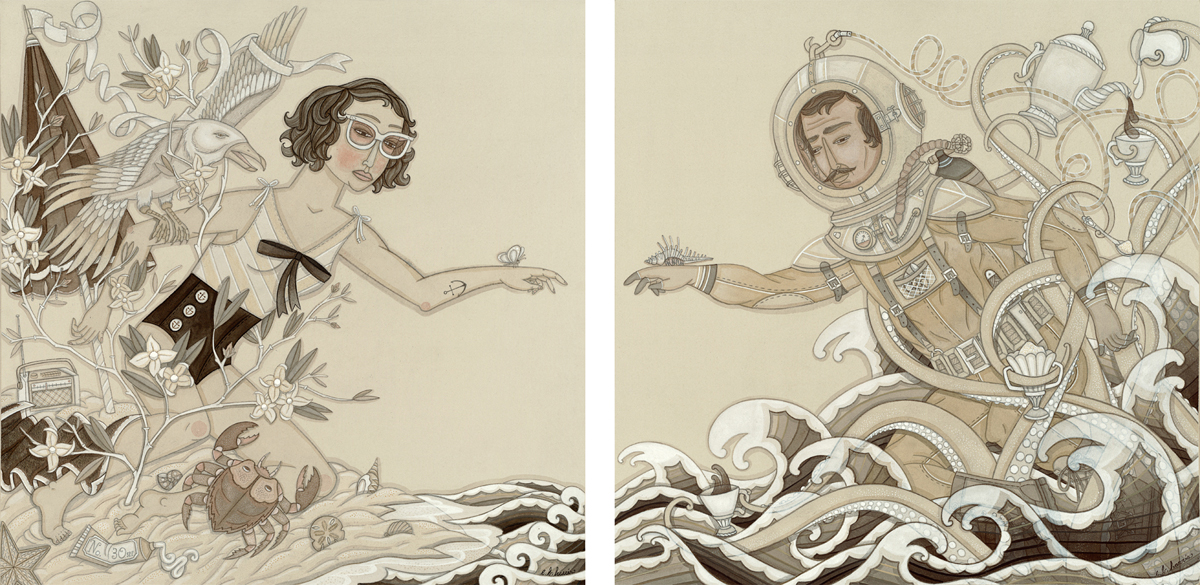 Sea and Tea & Sand Shore set by Evan B. Harris