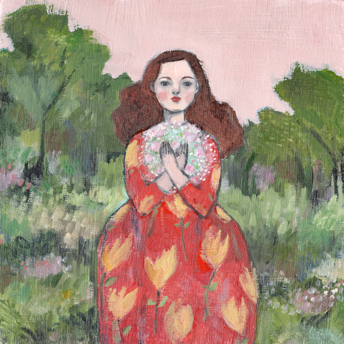 She held dreams of love and light close to her heart by Amanda Blake