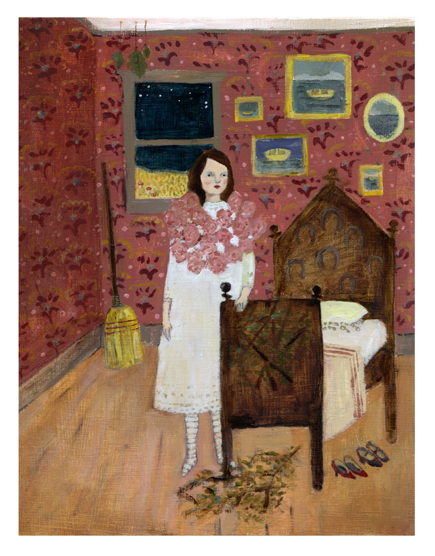 Tonight her dreams would be beautiful print by Amanda Blake
