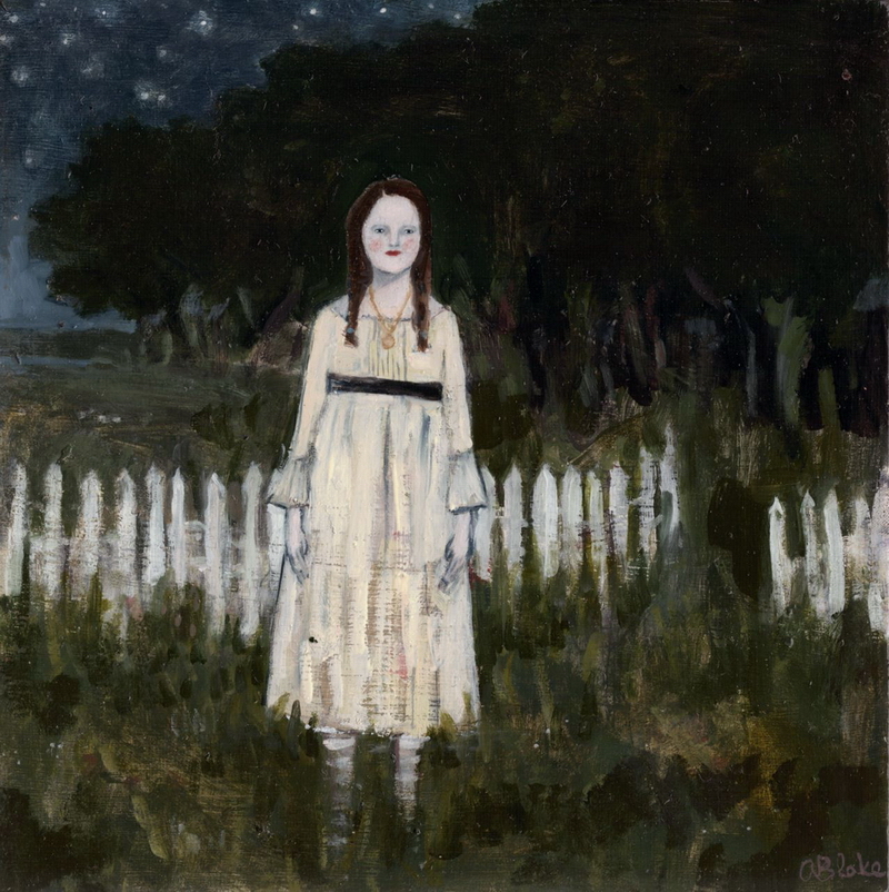 She would never stop waiting original painting by Amanda Blake