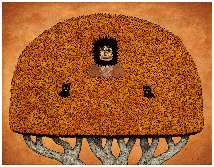 Conversation Amongst the Innocent original painting by Andy Kehoe