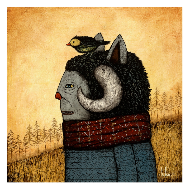 Walking with Wisdom print by Andy Kehoe