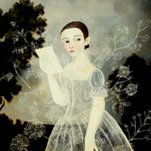 Suddenly while reading print by Anne Siems