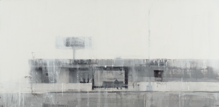 Waiting #107 original painting by Brett Amory