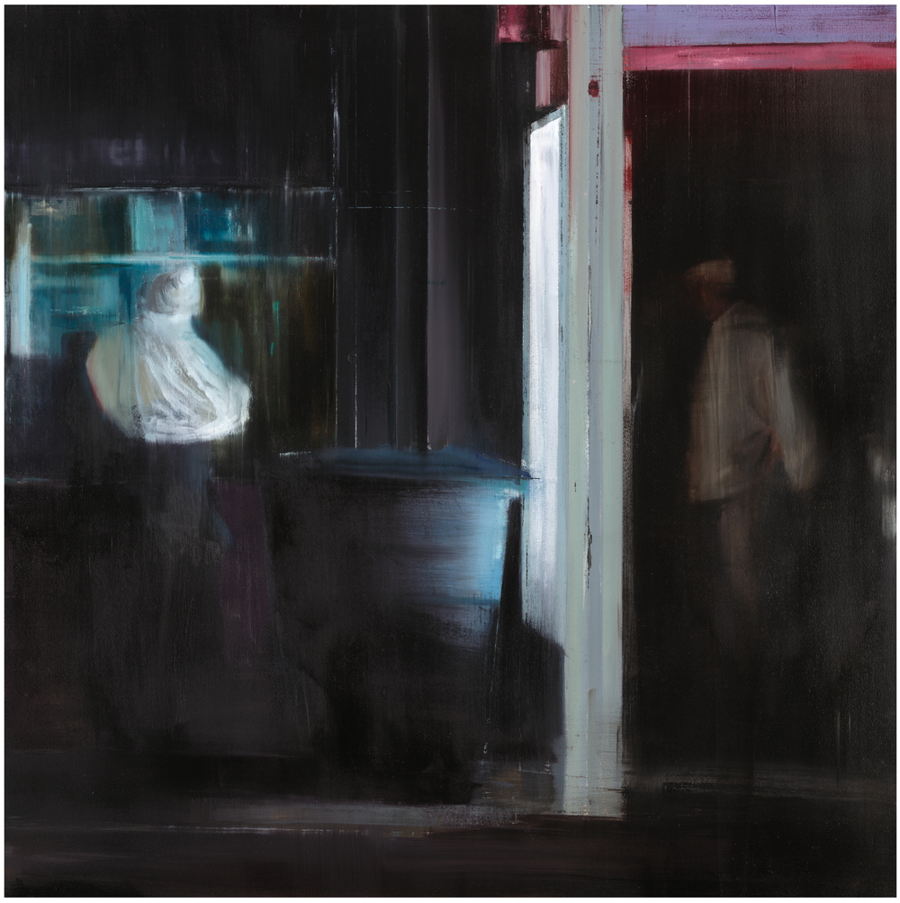 Waiting #140 original painting by Brett Amory