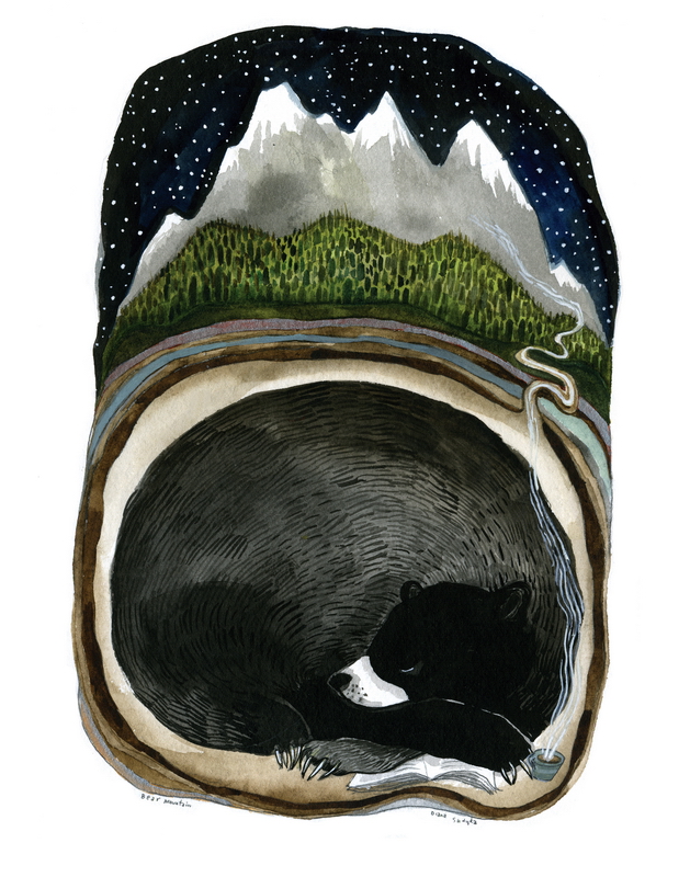 Bear Mountain print by Diana Sudyka