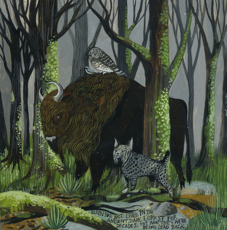Bialowieza original painting by Diana Sudyka