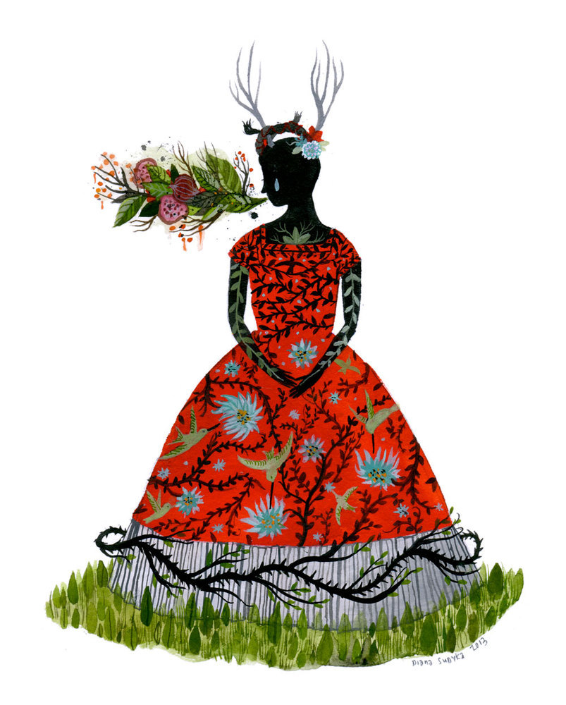 Frida print by Diana Sudyka