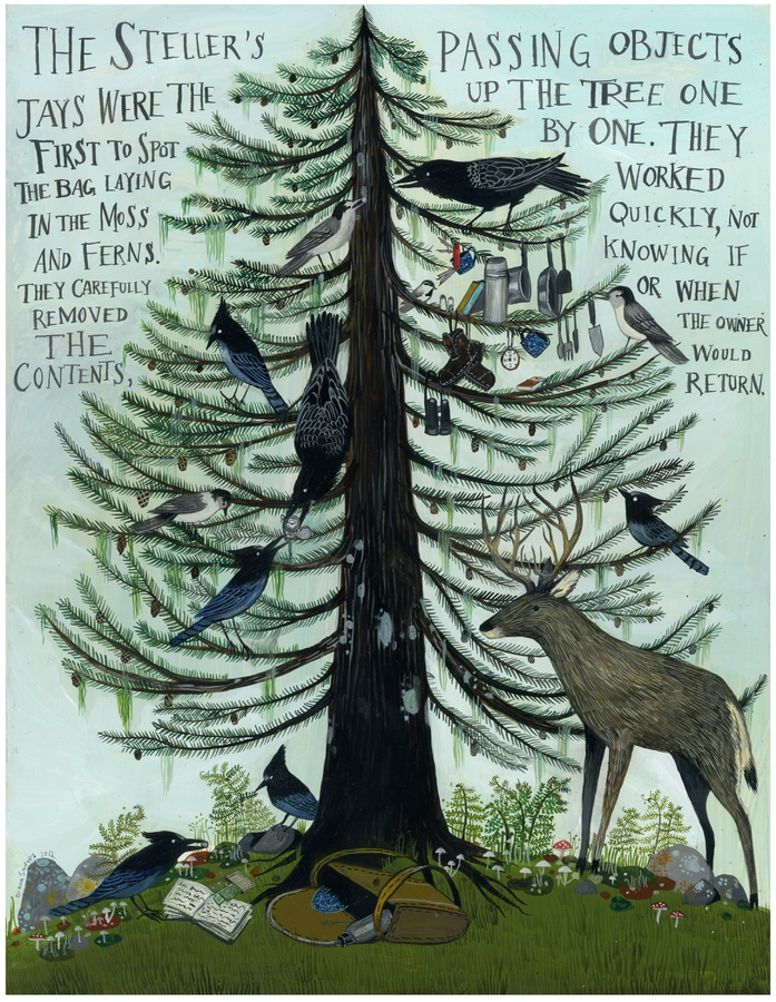 The Backpack print by Diana Sudyka