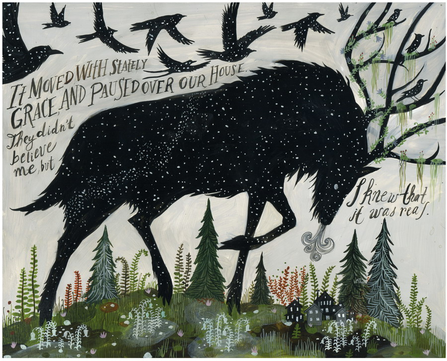 It moved with stately grace print by Diana Sudyka