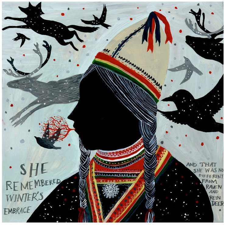 Sami Girl print by Diana Sudyka