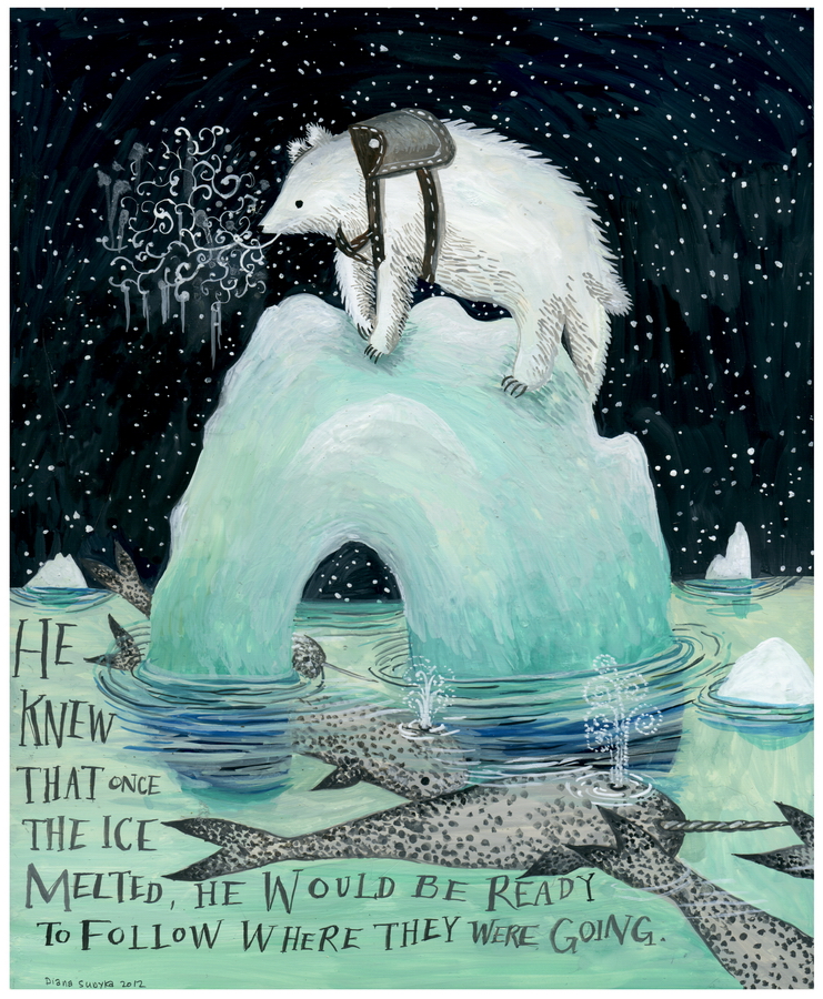 He was ready to follow original painting by Diana Sudyka