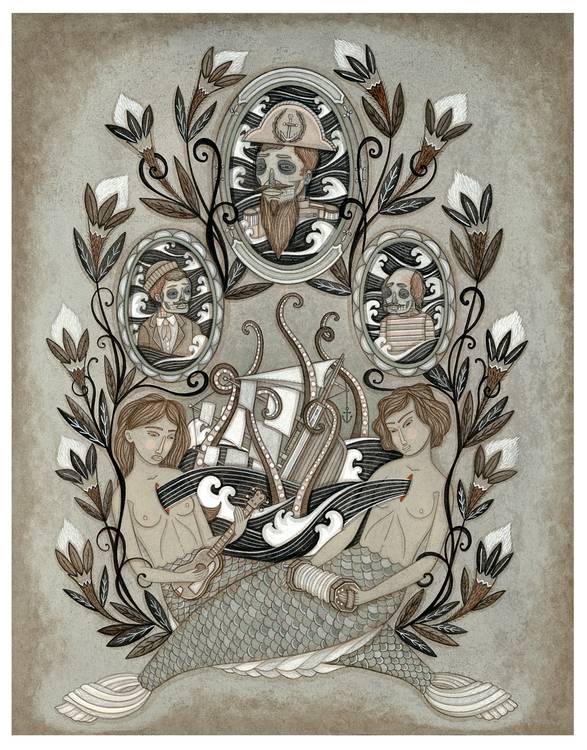 Black Waters print by Evan B. Harris