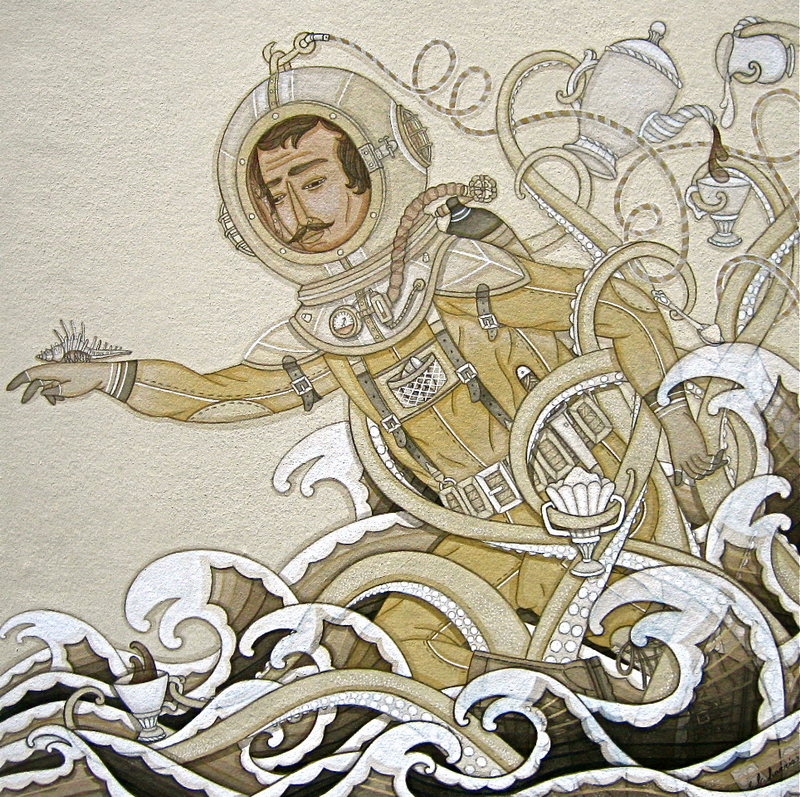 Sea and Tea original painting by Evan B. Harris