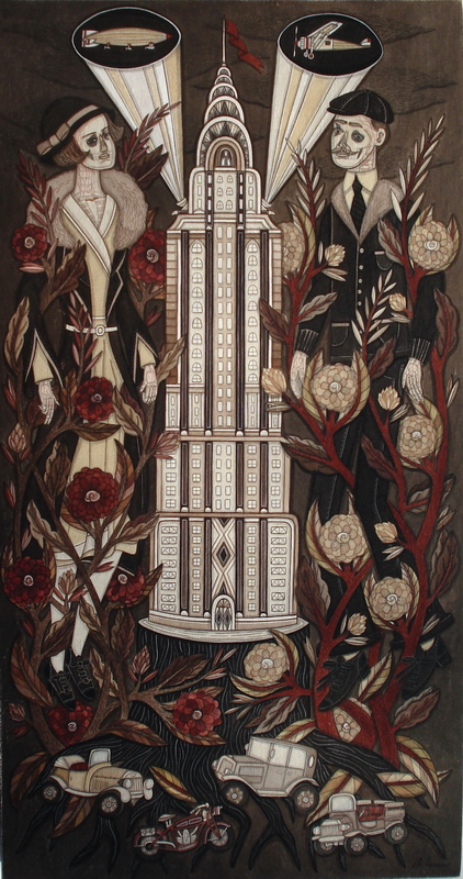Ghost Flowers of Empire Steel original painting by Evan B. Harris