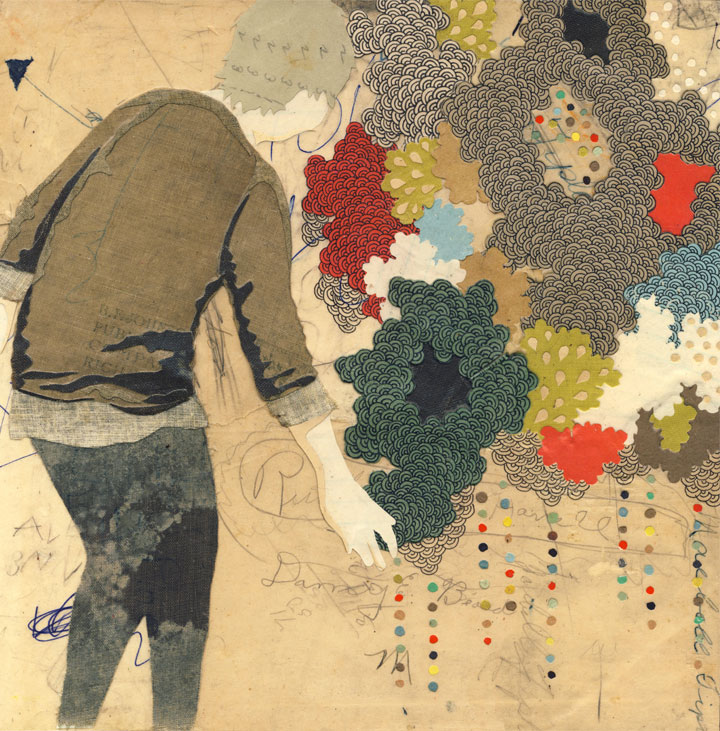 Creature Gestures original collage by Hollie Chastain