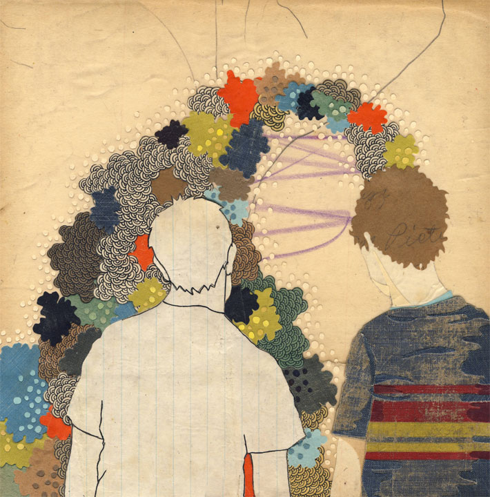 Psychic Lyrics original collage by Hollie Chastain