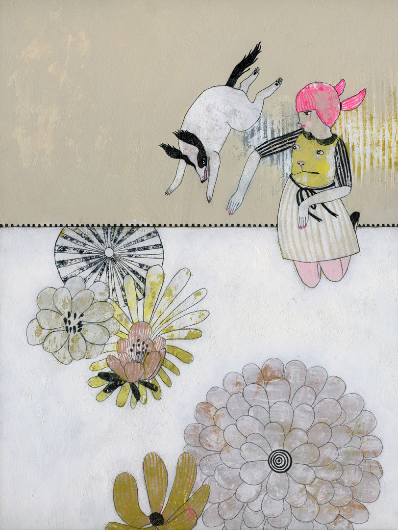 Jump original painting by Jennifer Davis