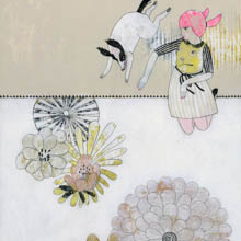 Jump original painting by Jennifer Davis