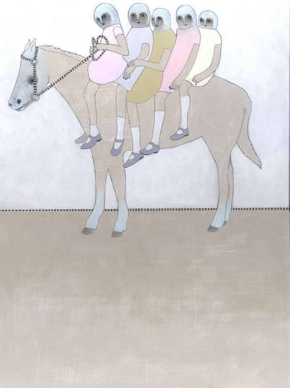 Horseback ride original painting by Jennifer Davis