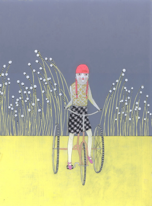 Tricycle original painting by Jennifer Davis