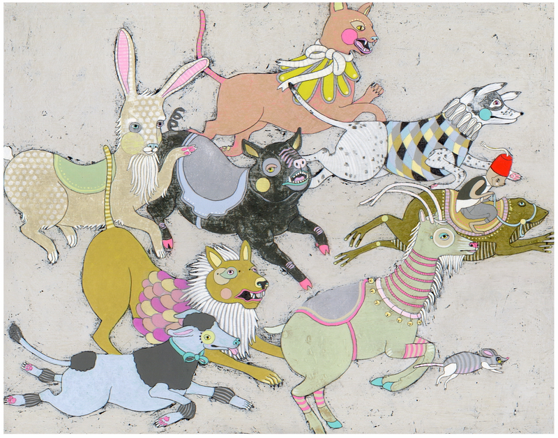 Hightail print by Jennifer Davis