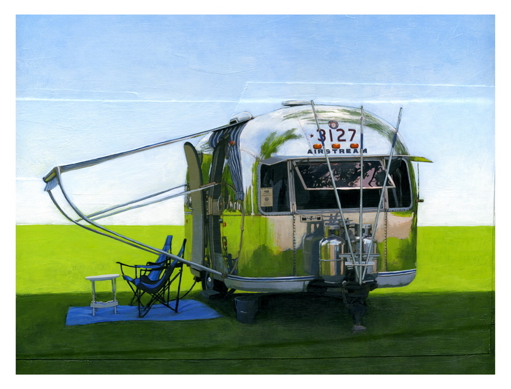 Airstream shade print by Leah Giberson