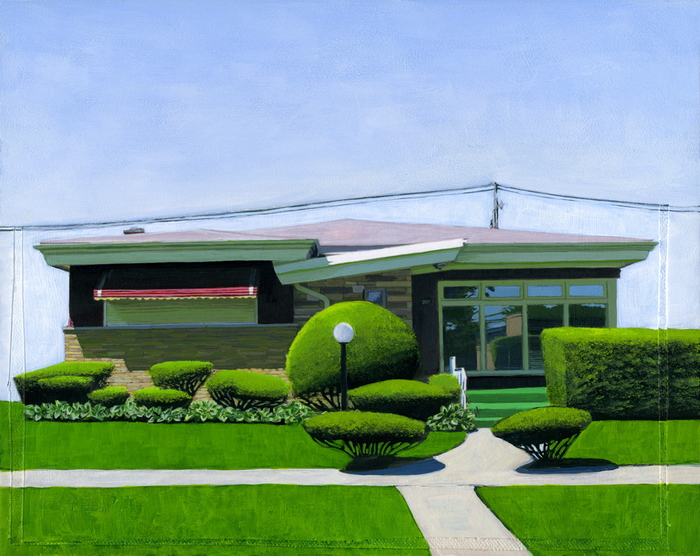 Calumet Slant original painting by Leah Giberson