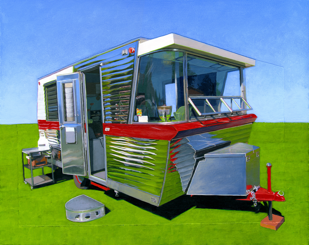 Holiday House original painting by Leah Giberson