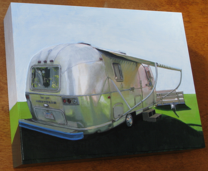 Land Yacht (two) original painting by Leah Giberson