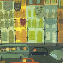 New Orleans at night print by Matte Stephens