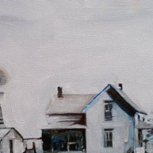 Family farm original painting by Ruth Shively