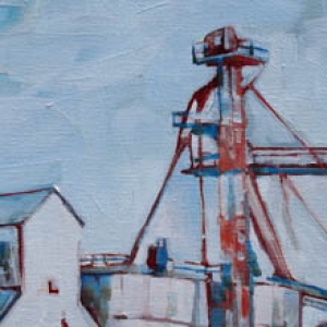 Wall, South Dakota original painting by Ruth Shively