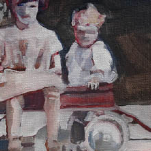 Prairie wagon original painting by Ruth Shively