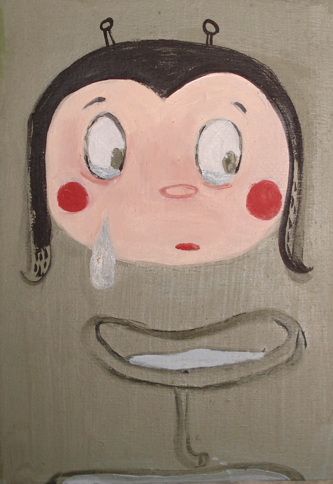 Treasured teardrops original painting by Sabine Timm