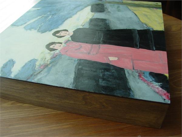 The afternoon walk original painting by Elizabeth Bauman