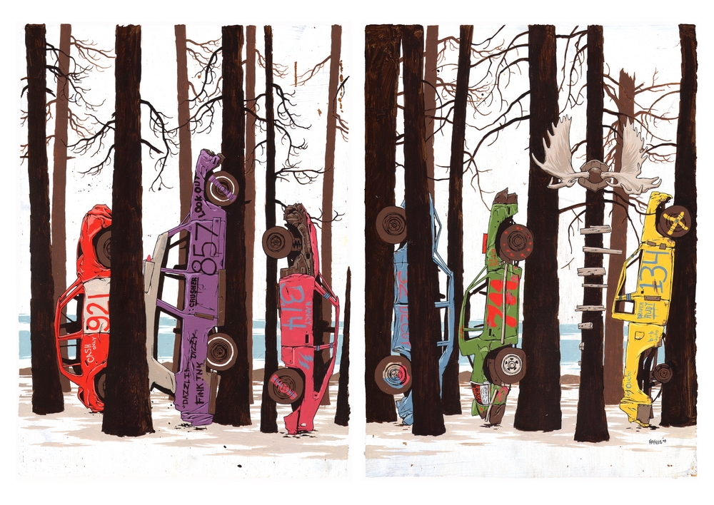 Derby Diptych by Adam Haynes