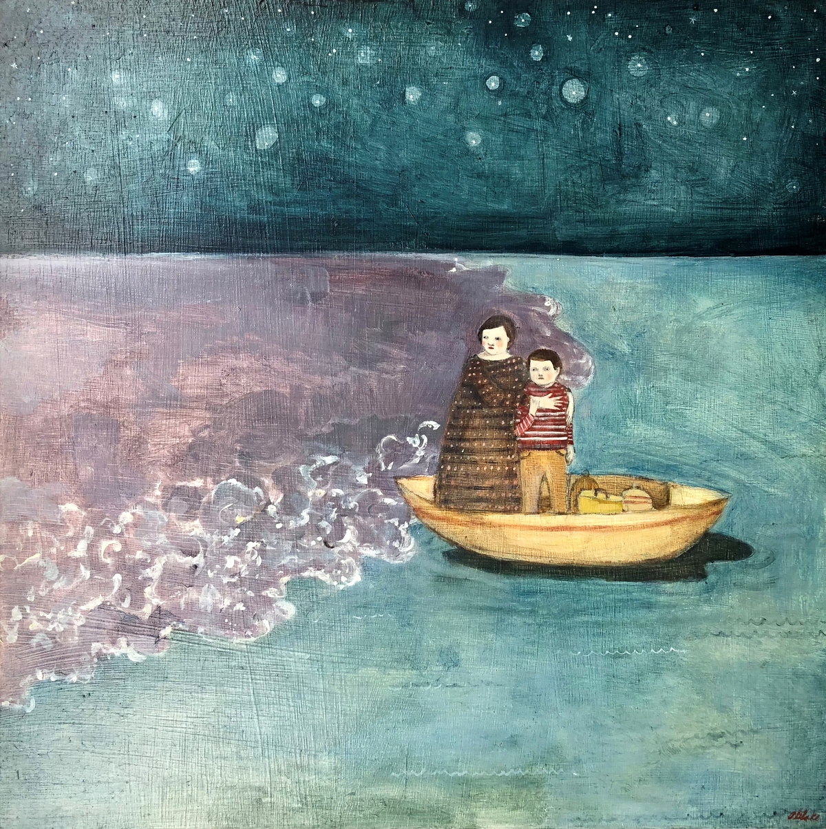 When the sea turned purple by Amanda Blake