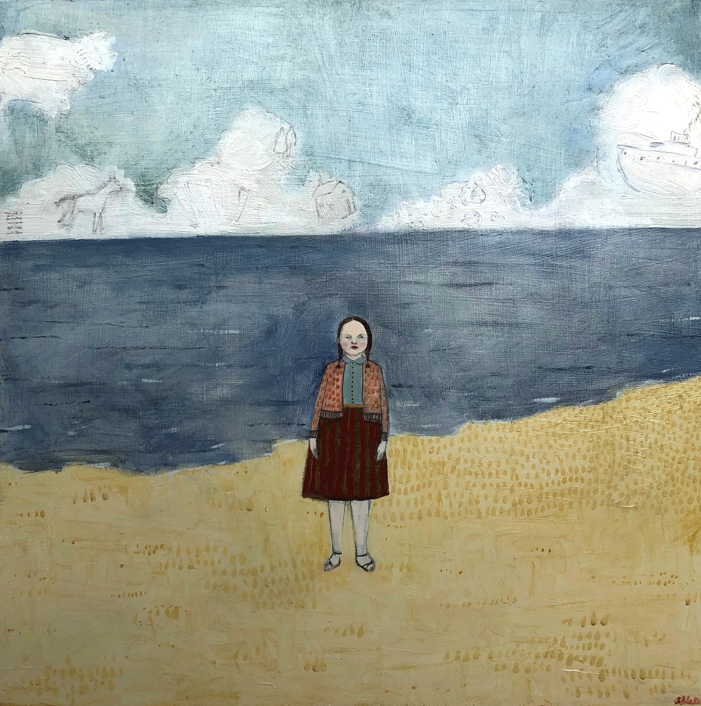 Tessa saw the clouds form shapes that foretold of a not so distant future by Amanda Blake