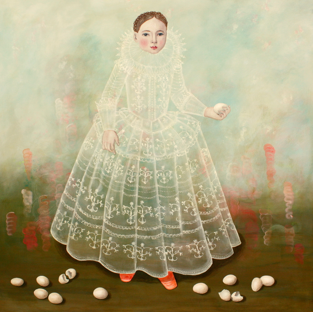 Girl with Eggs by Anne Siems