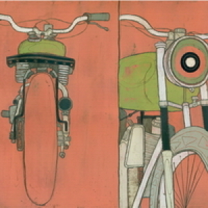 Pink Motorcycle by Christopher Myott