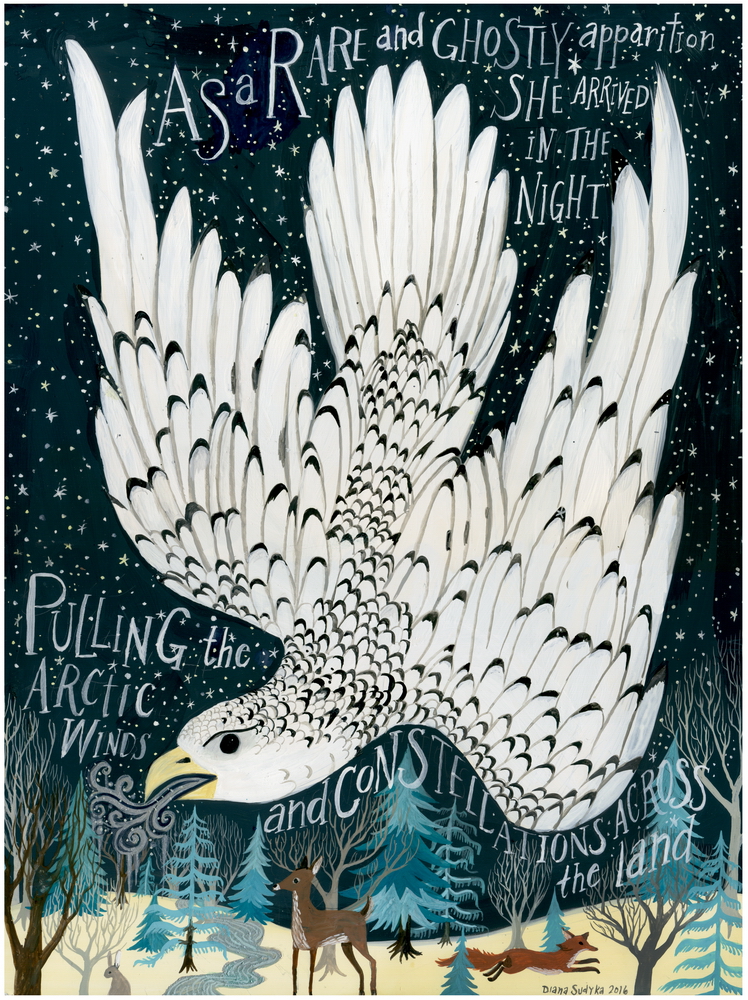 Gyrfalcon by Diana Sudyka