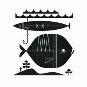 Pisces letterpress print by Katie Kirk