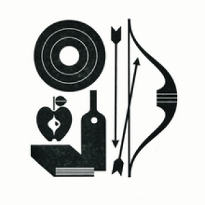 Sagittarius letterpress print by Katie Kirk