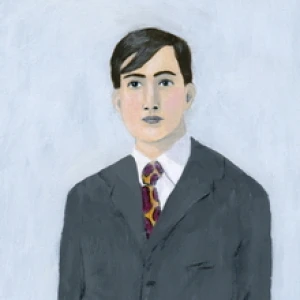 A man with strong eyes by Elizabeth Bauman