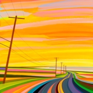 Sunset on Montauk Highway by Grant Haffner