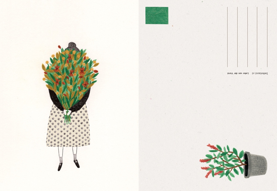 Bermbloem postcard by Liekeland