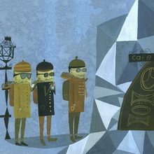 Alfred, Louis, and Francois after 12 years of preparation were surprised to find a cafe at the top of Mt. Everest