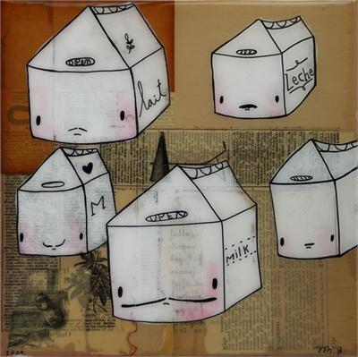 Milk Mustaches by Trish Grantham