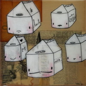 Milk Mustaches by Trish Grantham